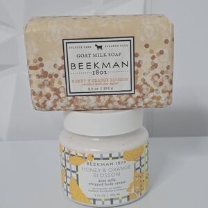 New & Sealed Beekman 1802 Honey & Orange Blossom Bath Set